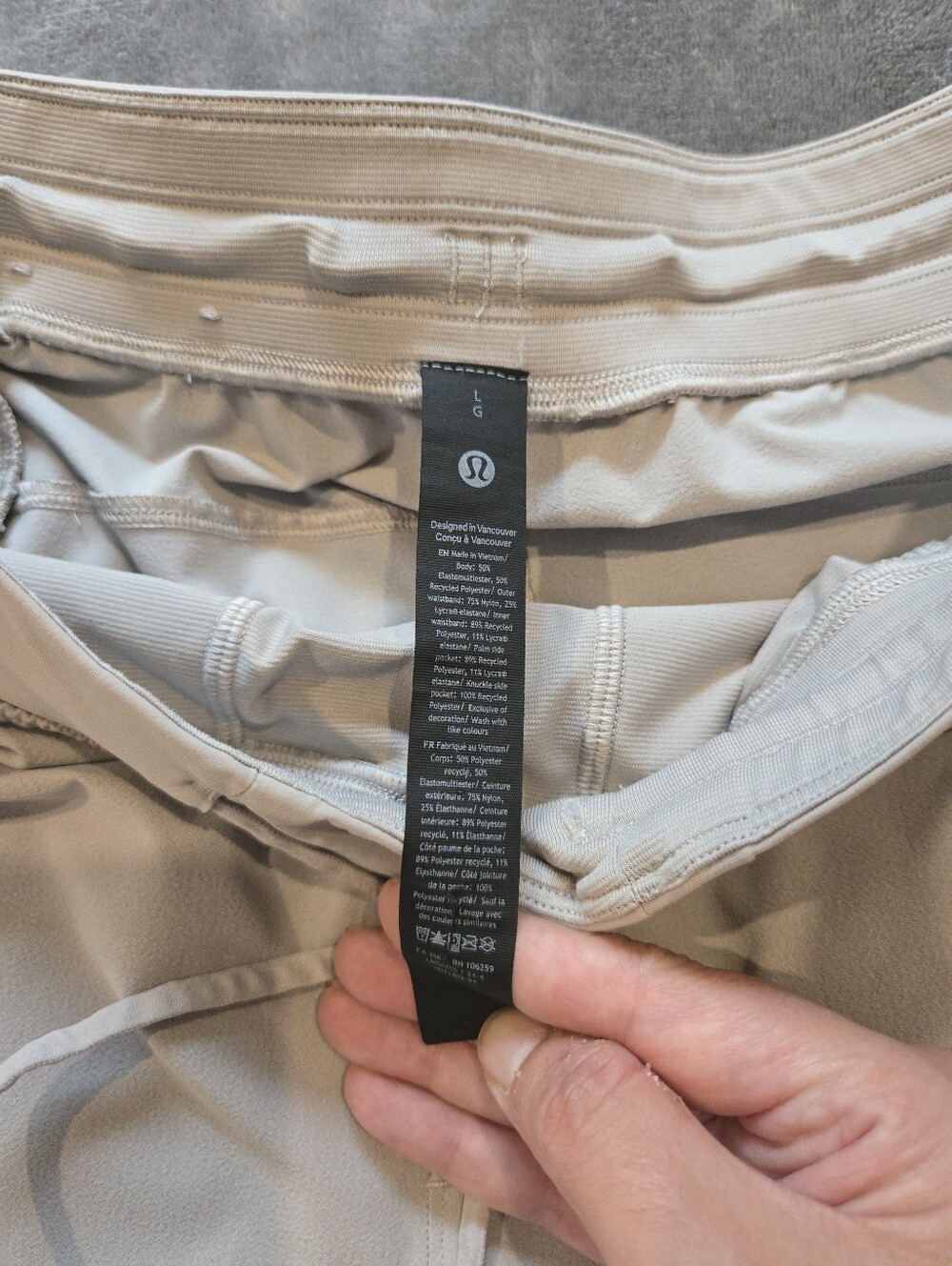 NWOT Lululemon Men's Zeroed In Slim-Fit Pant Shorter Sz L - Picture 7 of 11